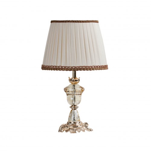 اباجورة كريستال درجة أولي مطعمة بالذهبي الفرنسي/LT1724-FGD