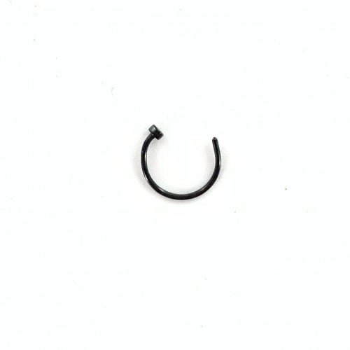 20g Black Hoop Flat Disc