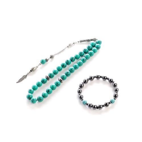 فيروز طبيعي مع سوار Natural turquoise with bracele...