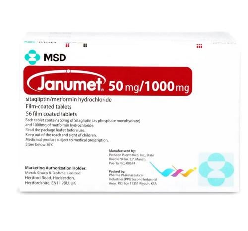 janumet 50 mg/1000 mg