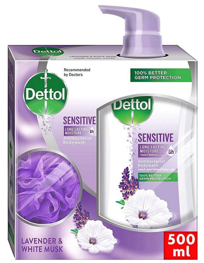 DETTOL SHOWER GEL SENSITIVE SKIN 500 ML WITH LOOF