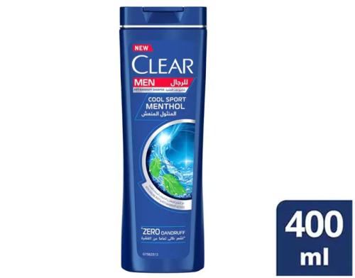 CLEAR HAIR SHAMPOO MEN COOL SPORT MENTHOL 400 ML