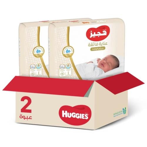 Huggies Diapers Premium Care Size [1] 64 Count * 2 Packs | Saver Box