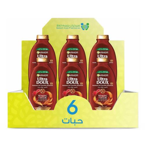 Ultra Doux Castor & Almond Shampoo 400ml *6 Pack | Value Box