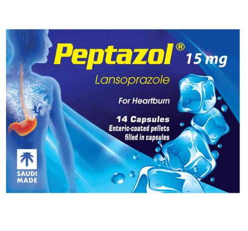 PEPTAZOL 15 MG 14 CAP