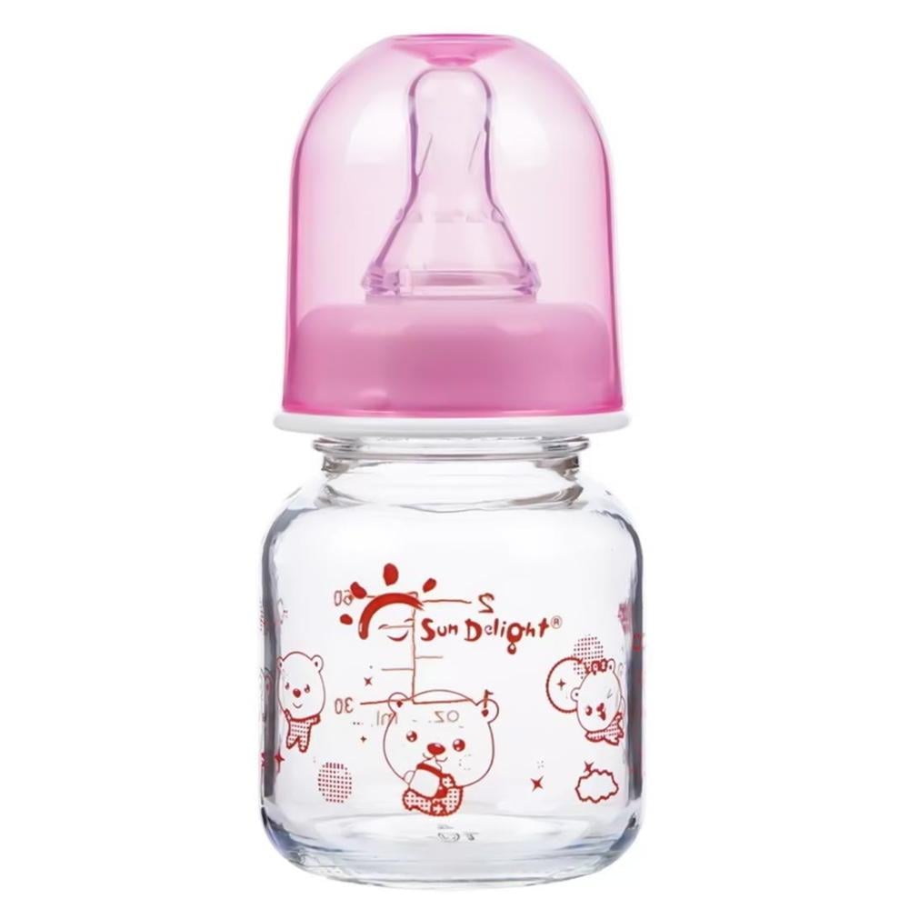 SUN DELIGHT GLASS FEEDING BOTTLE 60ML 31075