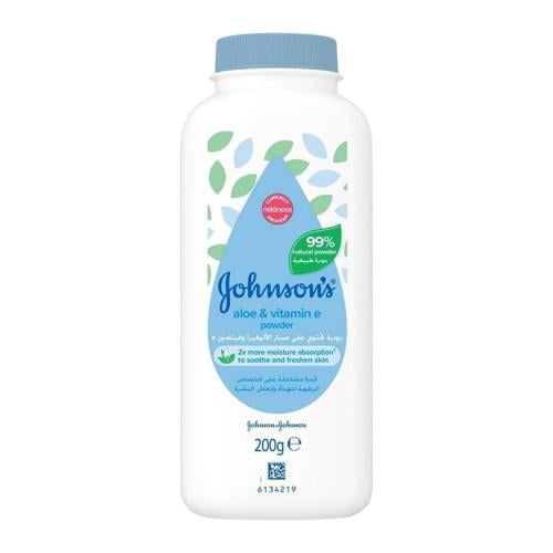 JOHNSON BABY POWDER ALOE AND VITAMIN E 200GM