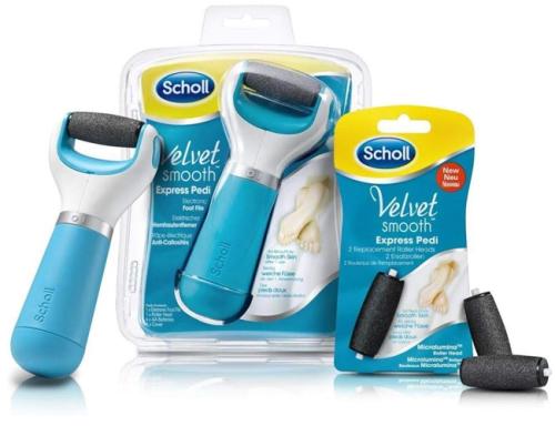 SCHOLL VELVET TOUCH FOOT CARE 2 REPLACEMENT ROLLER HEADS