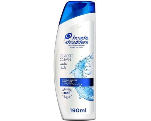 HEAD & SHOULDERS HAIR SHAMPOO CLASSIC CLEAN 190 ML