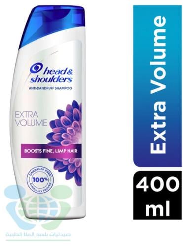 HEAD & SHOULDERS HAIR SHAMPOO EXTRA VOLUME LIMP HAIR 400 ML