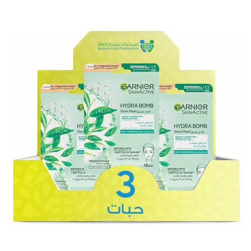 Garnier Hydra Bomb Face Mask for Normal/Combination Skin *3 Pieces | Value Box