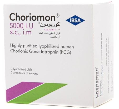 CHORIOMON 5000IU 3 VIAL