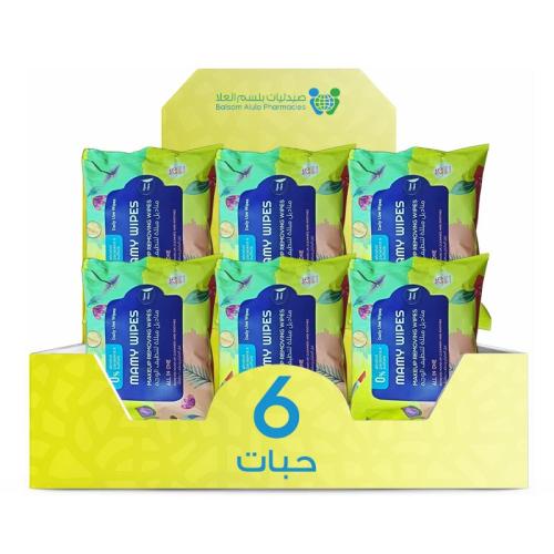 Mami Makeup Remover Wipes 25 Wipes * 6 Packs | Value Box
