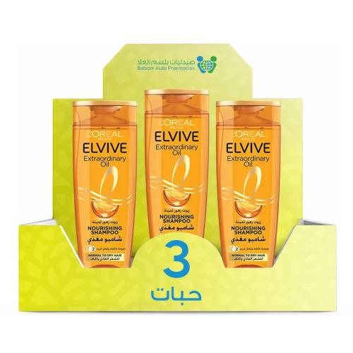 L'Oréal Precious Flower Oils Shampoo for Normal to Dry Hair 600ml *3 Pack | Value Box