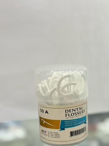 DENTAL FLOSSERS TOOTHPICKS WITH FLOSS 50 A