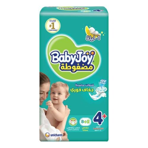 Baby Joy Baby Diapers Size 4+ 10 Pack