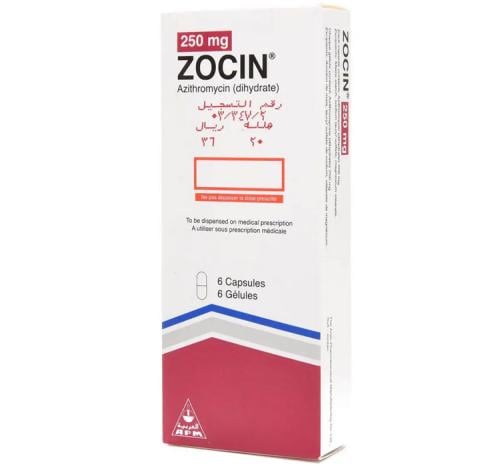 ZOCIN 250MG 6 CAP