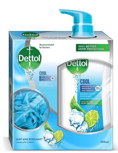 DETTOL SHOWER GEL COOL 500 ML WITH LOOF