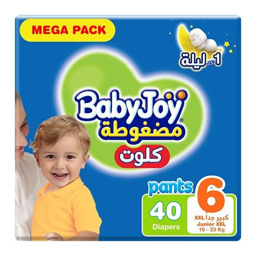 بيبي جوي حفاضات اطفال كلوت مقاس  6 40 حبة