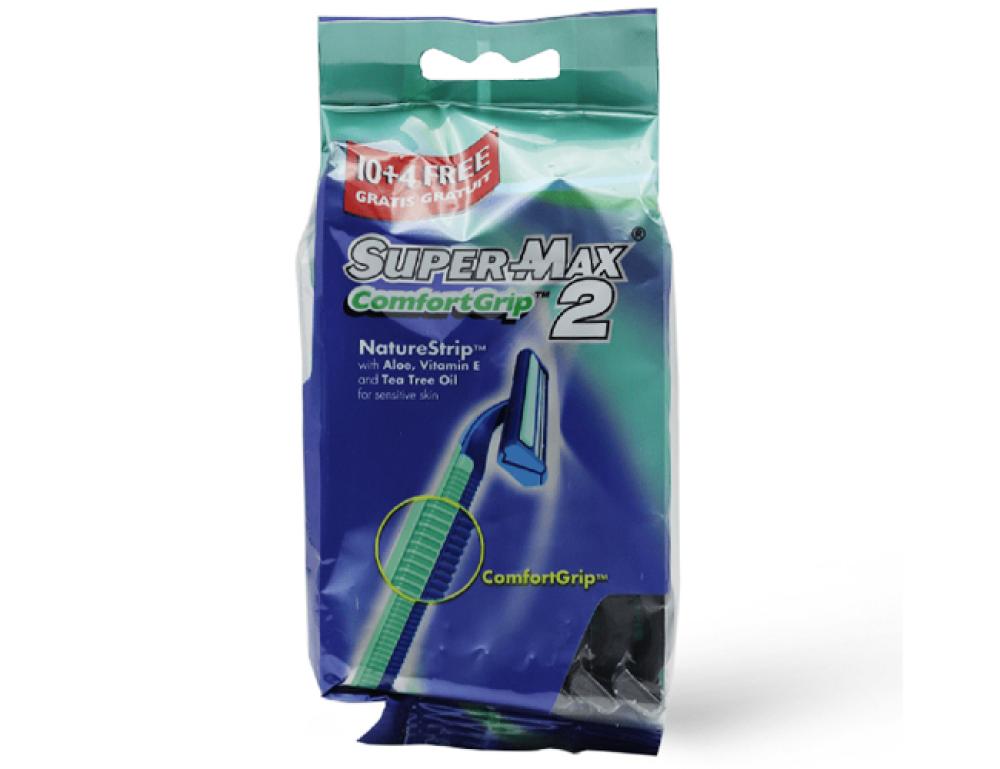 SUPER MAX RAZOR MEN COMFORTGRIP 10+4 AD116
