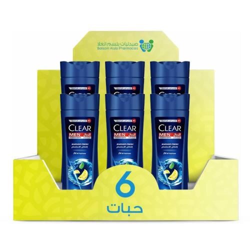 Clear Men Shower Fresh Shampoo 350ml *6 Pack | Value Box