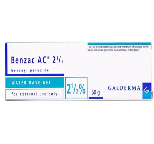 BENZAC AC 2.5% GEL 60GRM