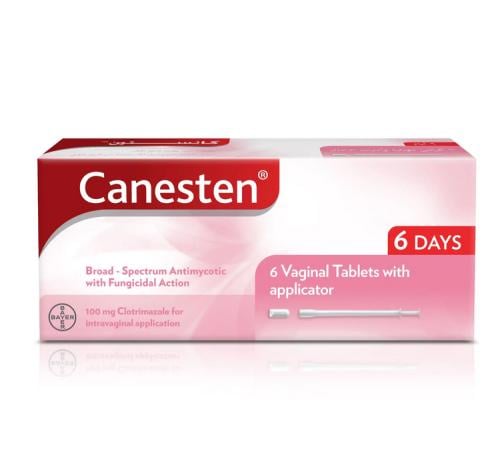 CANESTEN 0.1GM 6 VAGINAL TAB