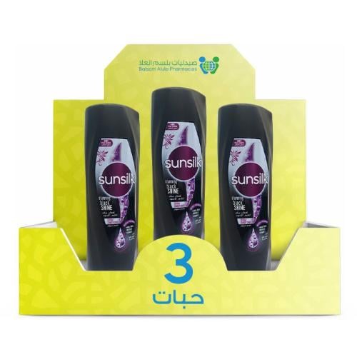 Sunsilk Magic Shine Conditioner for Black Hair 350ml *3 Pack | Value Box