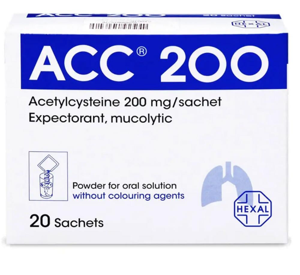 ACC 200MG ORAL SOL SACHETS