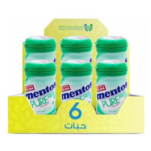 Mentos Pure Fresh Mint Gum 50 Pieces * 6 Pieces | Value Box