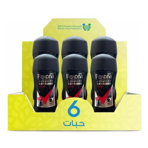 Rexona Advanced Protect Sport Men's Deodorant Stick, Imported, 70g * 6 Sticks | Value Box