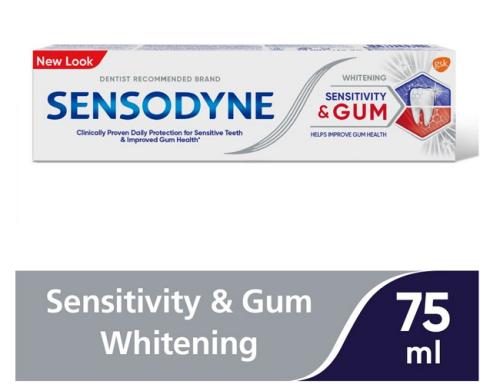 SENSODYNE TOOTH PAST SENSITIVITY GUM WHITENNING 75 ML