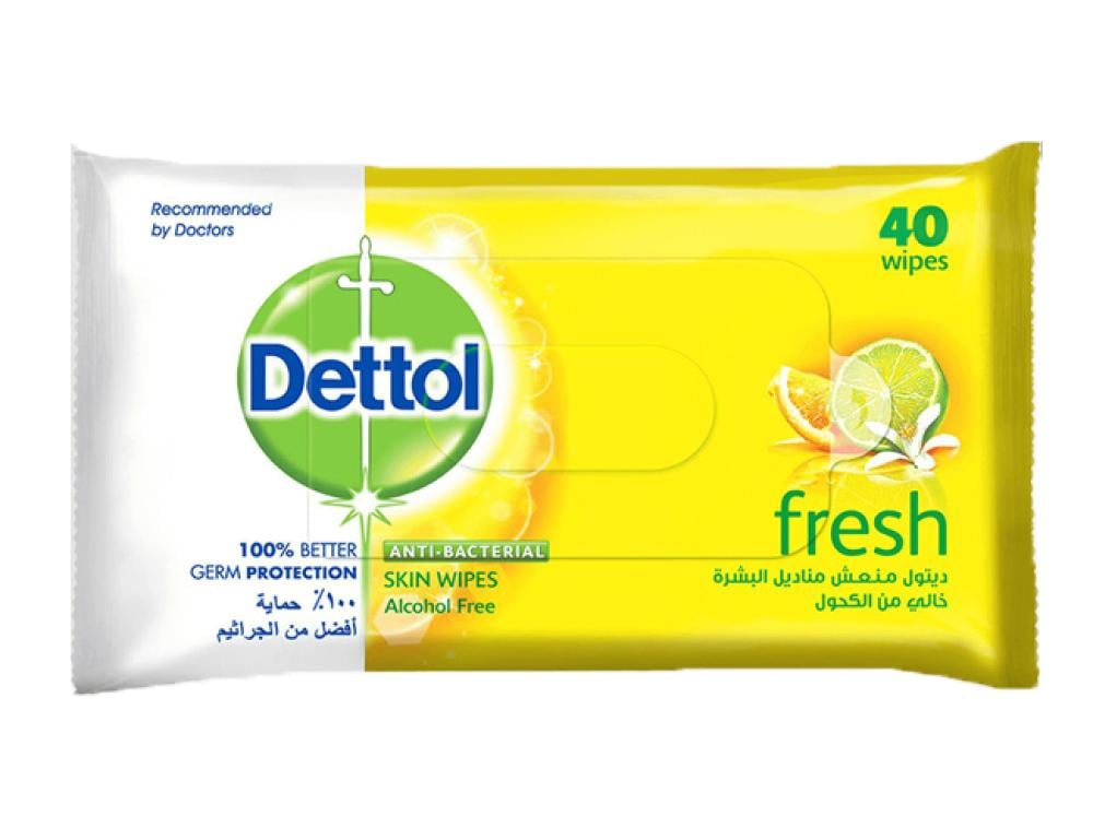 DETTOL WIPES ANTIBACTERIAL FRESH 10 PCS