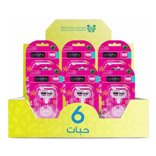 Linaroz Mini Truffle Women's Razor, 4 Blades, Model 411 *6 Pieces | Value Box