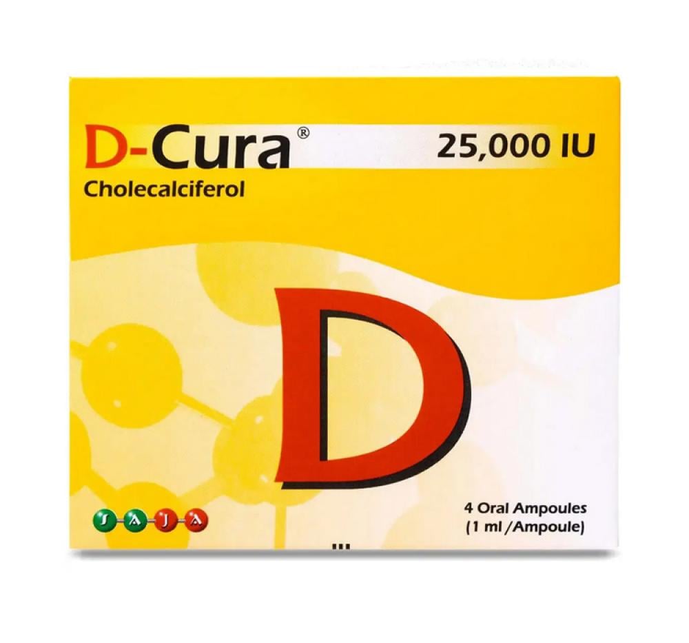D CURA 25000 IU ORAL 4AMP