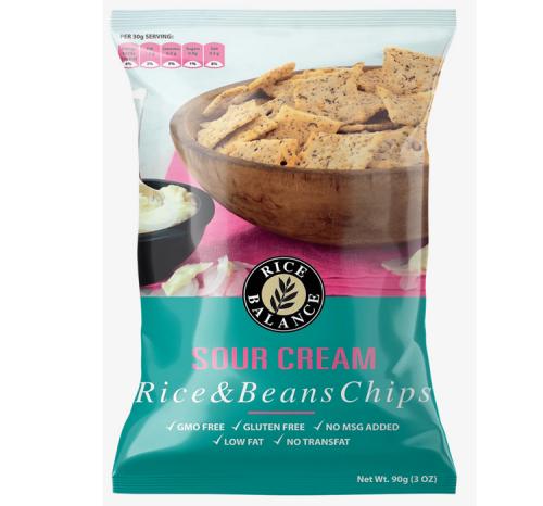 RICE BALANCE CHIPS SOUR CREAM 90g