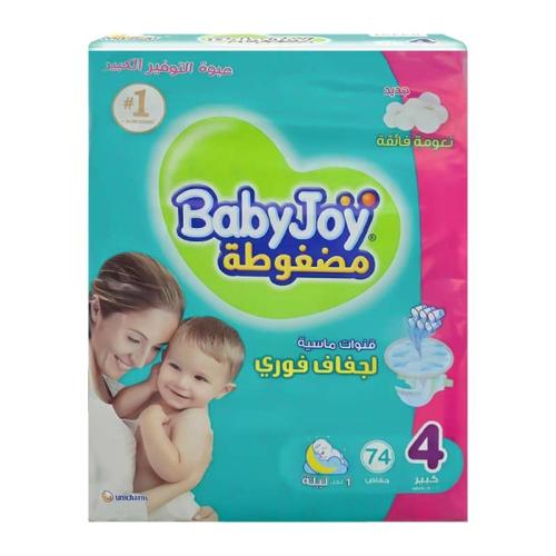 BABYJOY DIAPERSS GIANT 4 74 PCS