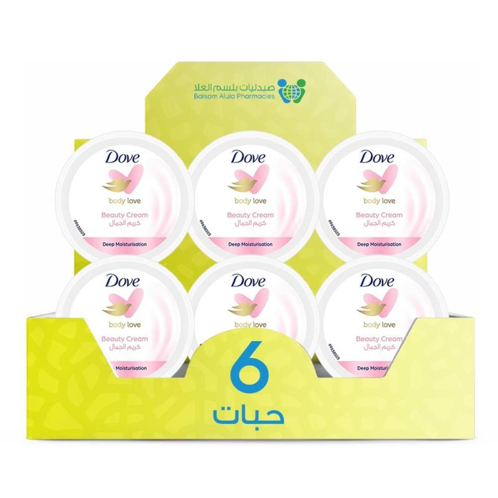 Dove Beauty Cream Moisturizer Pink 250ml/6 * 6 pieces | Value Box