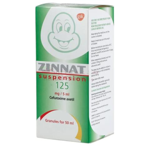 ZINNAT 125MG SUSP 50ML