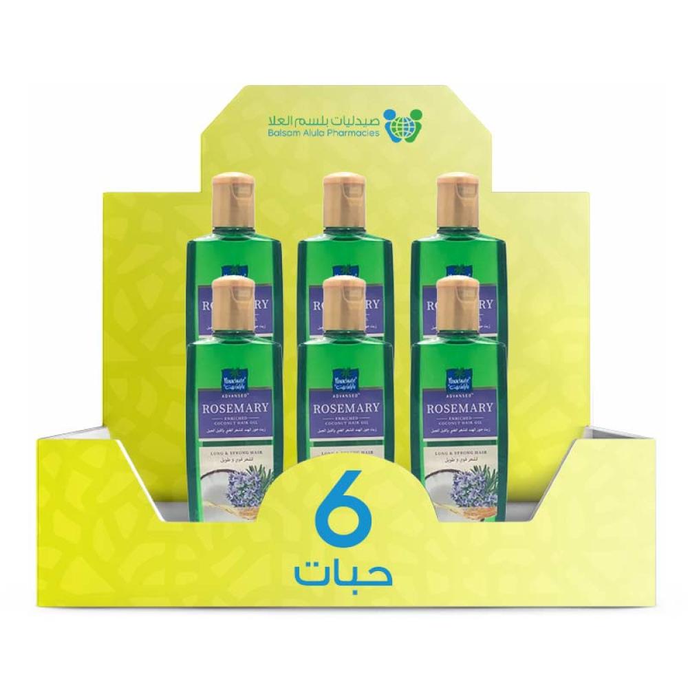 Parachute Rosemary Coconut Oil 300ml * 6 Bottles | Value Box