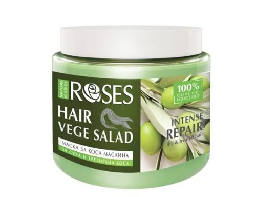 ROSES HAIR MASK WITH OLIVE FOR DRY HAIR 500 ML