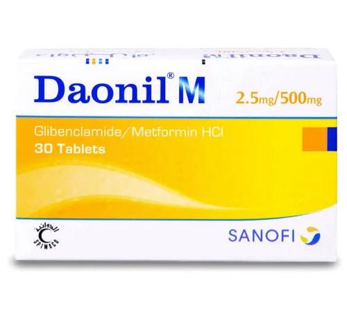DAONIL M 2.5/500MG 30TAB