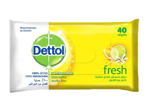 DETTOL WIPES ANTIBACTERIAL FRESH 10 PCS