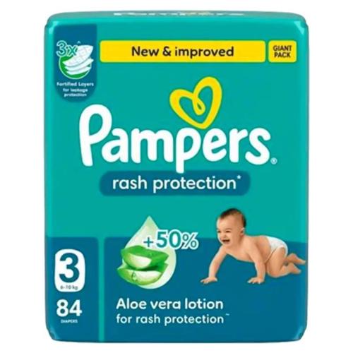 Pampers Mega Baby Diapers Size 3 84 Count