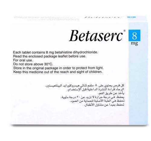 BETASERC 8MG100 TAB