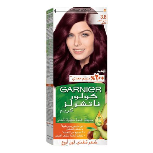 GARNIER HAIR DYE COLOR DEEP RED BROWN 3.6