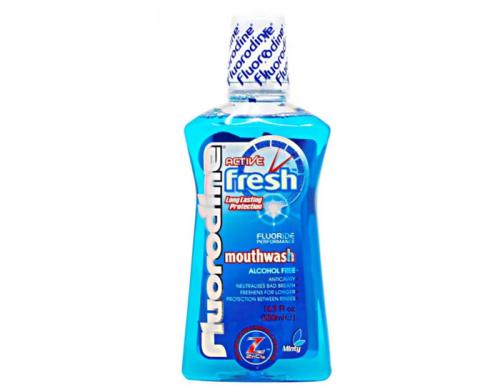 FLUORODINE MOUTH WASH FRESH 500ML BLUE