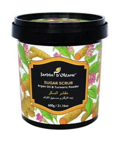 JARDIN OLEANE SUGAR SCRUB WITH ARAGAN AND TURMERIC 600GM