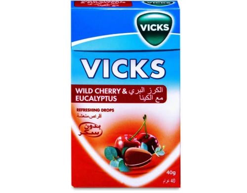 VICKS DROPS WID CHERRY 40GM C/20P