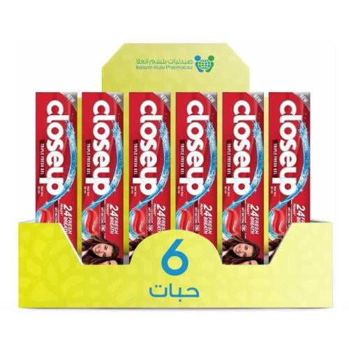 Close-Up Red Toothpaste 50ml * 6 Packs | Value Box